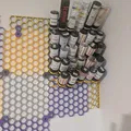 Giá treo chai tinh chất gắn tường Honeycomb tiện lợi - Thumbnail 1