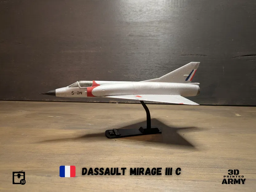 Mô hình in 3D Dassault Mirage III C - Tỉ lệ 1/48 - Image 1