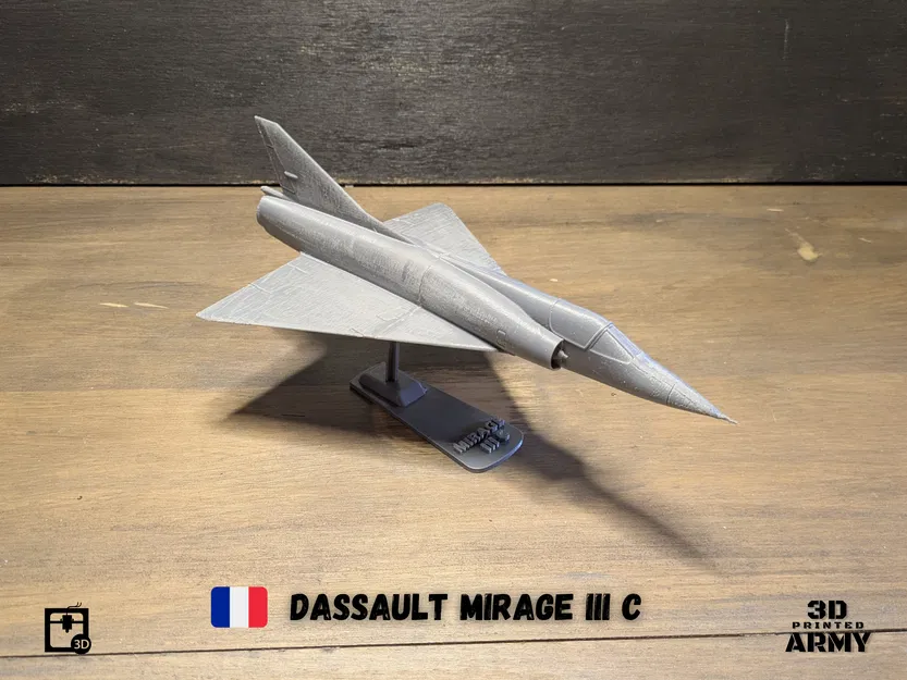 Mô hình in 3D Dassault Mirage III C - Tỉ lệ 1/48 - Image 2