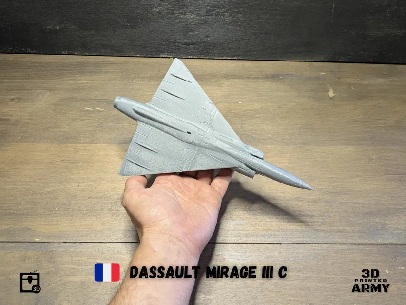 Mô hình in 3D Dassault Mirage III C - Tỉ lệ 1/48 - Image 3
