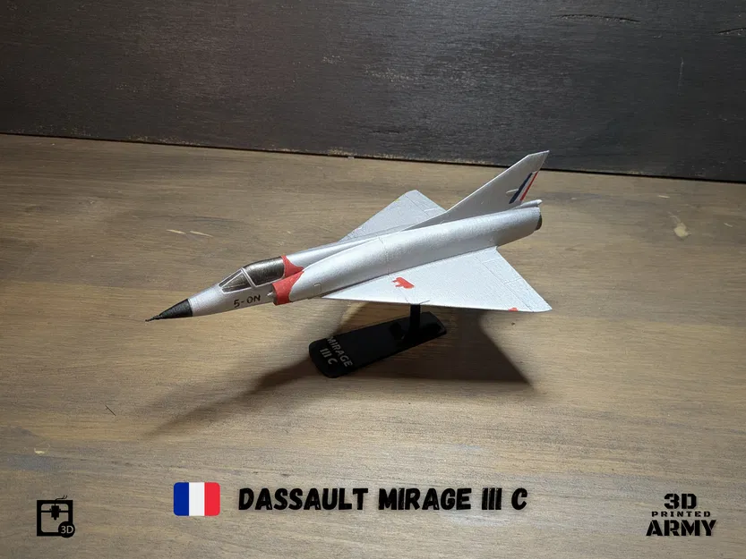 Mô hình in 3D Dassault Mirage III C - Tỉ lệ 1/48 - Image 4