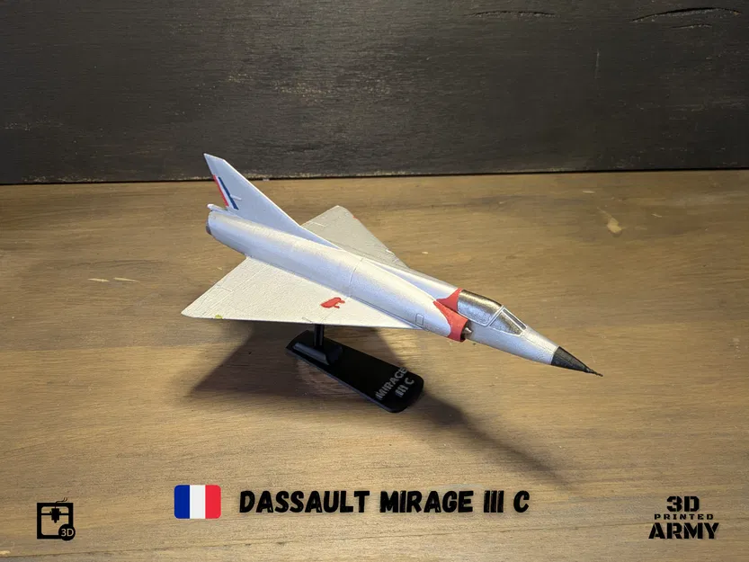 Mô hình in 3D Dassault Mirage III C - Tỉ lệ 1/48 - Image 6