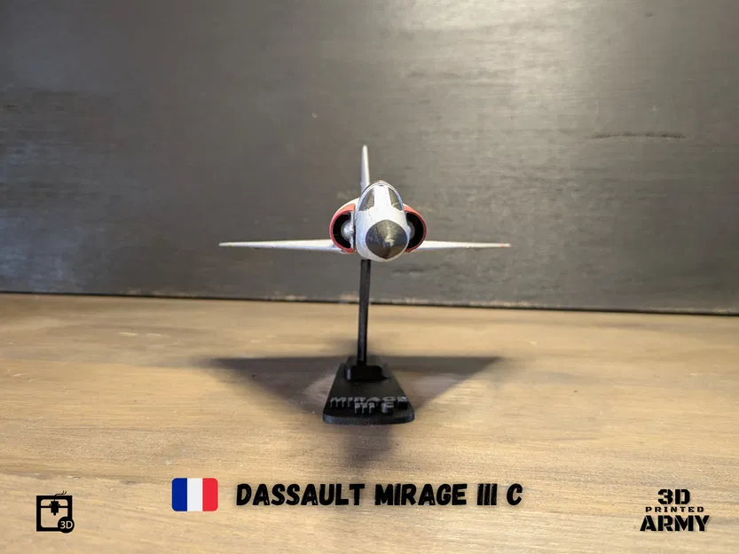 Mô hình in 3D Dassault Mirage III C - Tỉ lệ 1/48 - Image 7