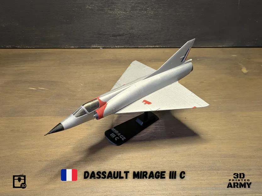 Mô hình in 3D Dassault Mirage III C - Tỉ lệ 1/48 - Image 8