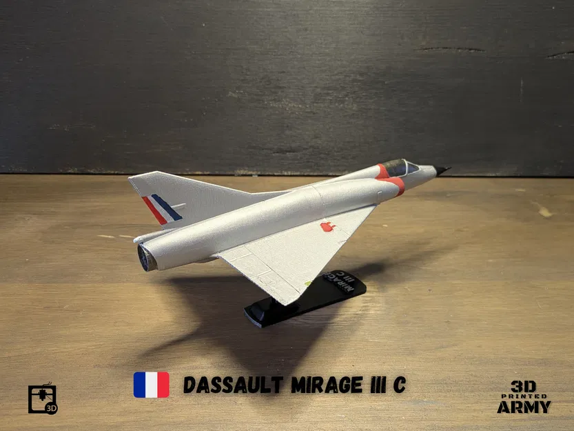 Mô hình in 3D Dassault Mirage III C - Tỉ lệ 1/48 - Image 9