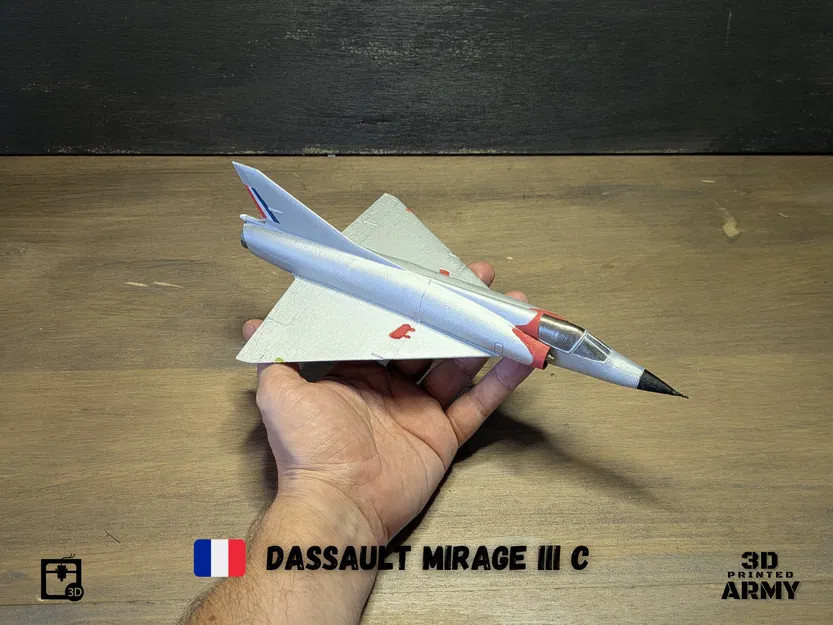 Mô hình in 3D Dassault Mirage III C - Tỉ lệ 1/48 - Image 10