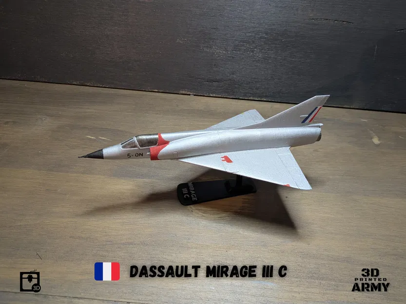 Mô hình in 3D Dassault Mirage III C - Tỉ lệ 1/48 - Image 12