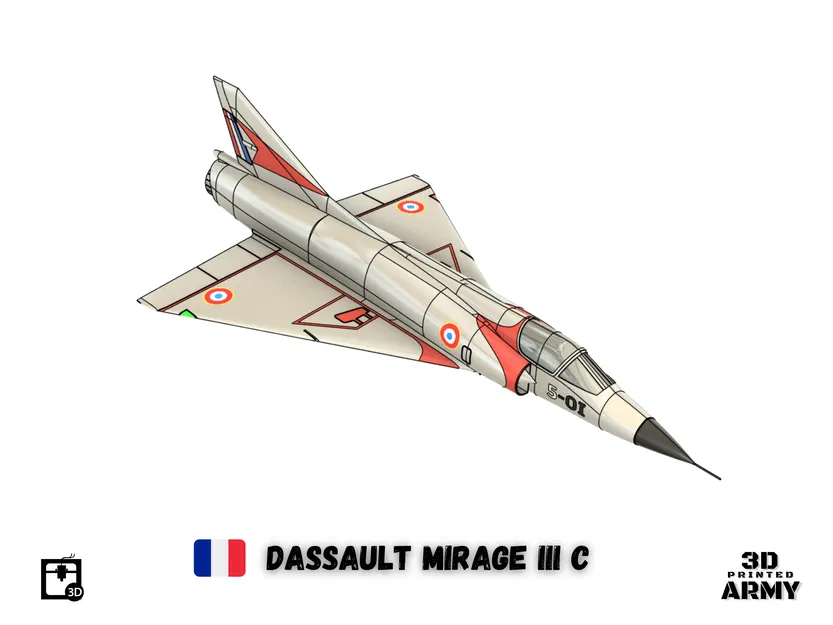 Mô hình in 3D Dassault Mirage III C - Tỉ lệ 1/48 - Image 17