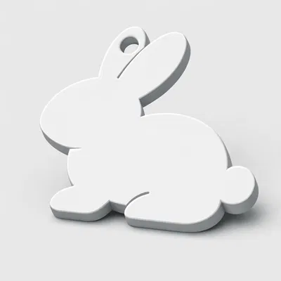 Móc khóa thỏ Phục sinh (Easter Bunny Keychain)