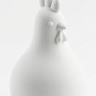 Chú Gà Tối Giản – Mô Hình Trang Trí 3D Dễ Thương