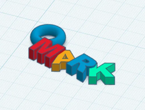 Móc khóa tên Mark (Mark-Keychain) in 3D cá tính và độc đáo - Image 2