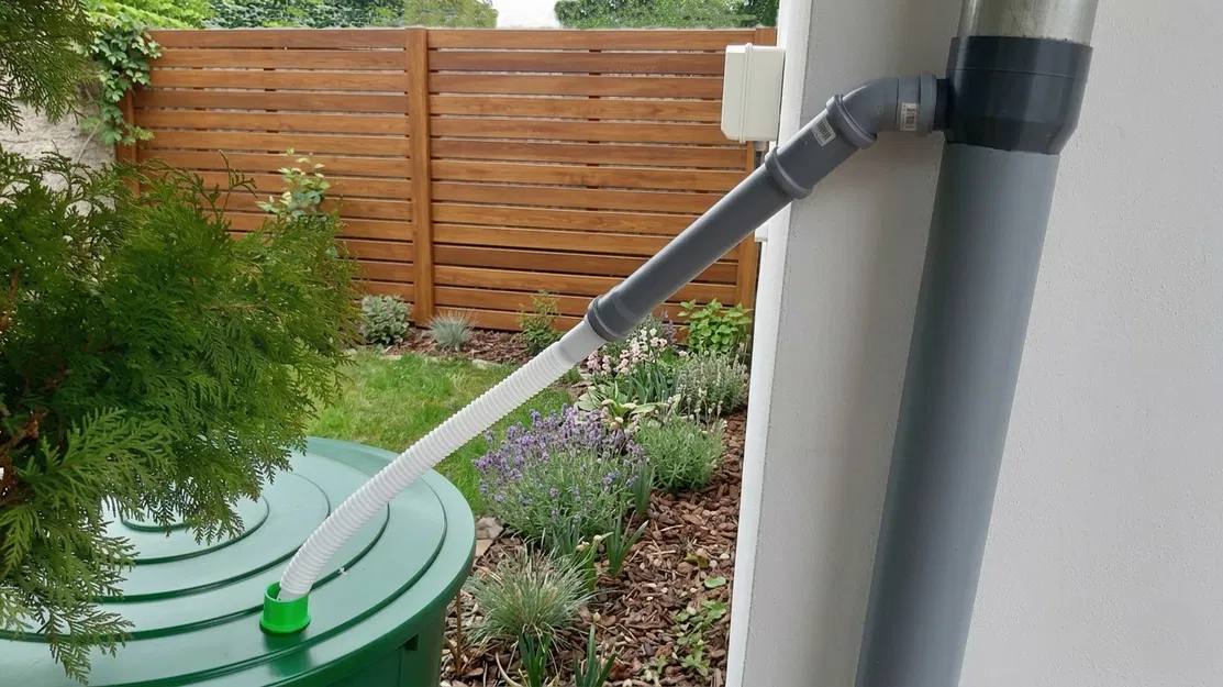 Bộ chuyển hướng nước mưa cho ống máng xối 120 mm - Image 1