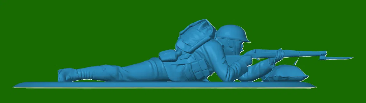 Mô hình in 3D lính bộ binh Anh thời Thế chiến I (WW1) - Image 1