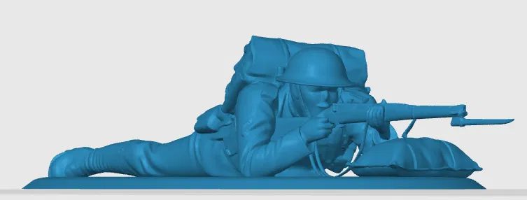 Mô hình in 3D lính bộ binh Anh thời Thế chiến I (WW1) - Image 2