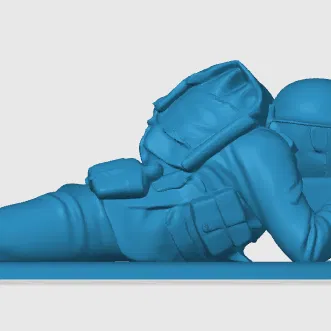 Mô hình in 3D lính bộ binh Anh thời Thế chiến I (WW1)