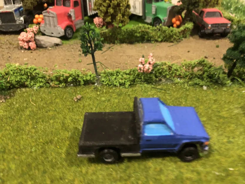 Mô hình xe bán tải Chevrolet S10 thập niên 80 in 3D tỷ lệ 1/64 - Image 5