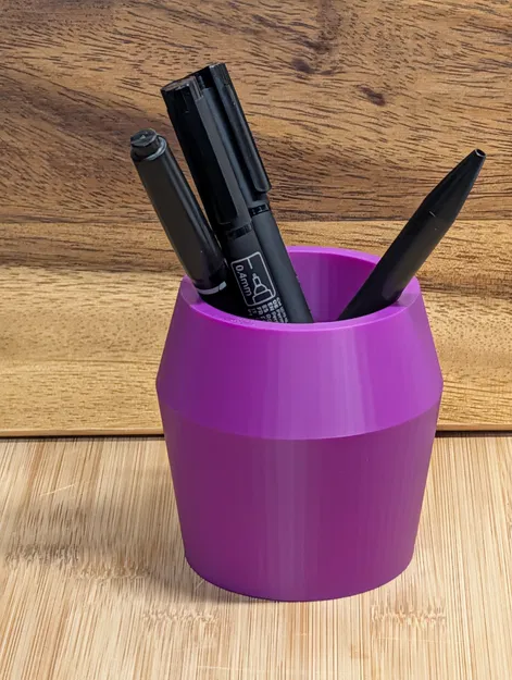 Ống cắm bút 3D để bàn thiết kế tối giản, dễ in - Image 1