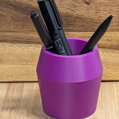 Ống cắm bút 3D để bàn thiết kế tối giản, dễ in