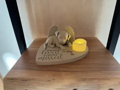 Tượng Thiên Thần Kỷ Niệm Cún Cưng - Always Loved Forever Missed - Image 2