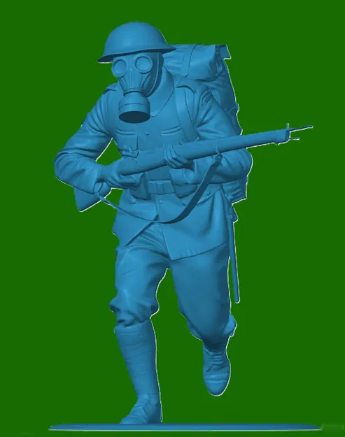 Mô hình lính bộ binh Anh Thế chiến thứ nhất (WW1) in 3D - Image 1