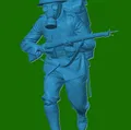 Mô hình lính bộ binh Anh Thế chiến thứ nhất (WW1) in 3D - Thumbnail 1