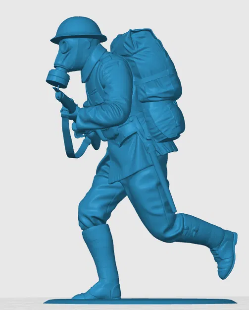 Mô hình lính bộ binh Anh Thế chiến thứ nhất (WW1) in 3D - Image 2