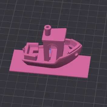 Mô hình thuyền Benchy kèm đế trưng bày ổn định