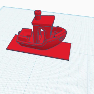 Mô hình thuyền Benchy kèm đế trưng bày ổn định