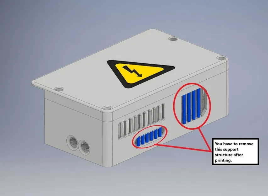 Vỏ bảo vệ bộ nguồn 24V (Powersupply Cover 2.0) - Image 2