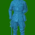 Mô hình sĩ quan quân đội Anh (WW1 British Army Officer) cho in 3D - Thumbnail 1