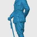 Mô hình sĩ quan quân đội Anh (WW1 British Army Officer) cho in 3D - Thumbnail 2