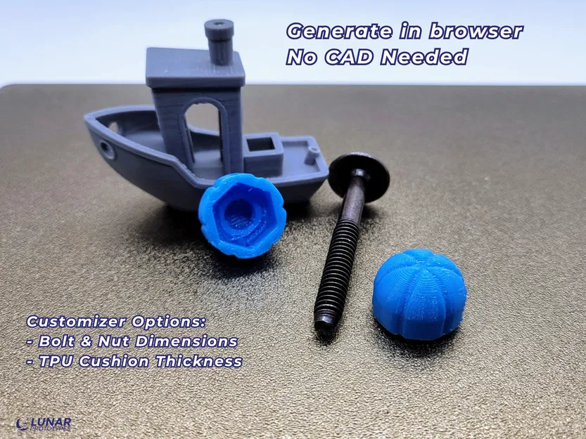 Bộ tạo nắp đậy ốc vít (Bolt and Nut Cover Generator) - Image 1