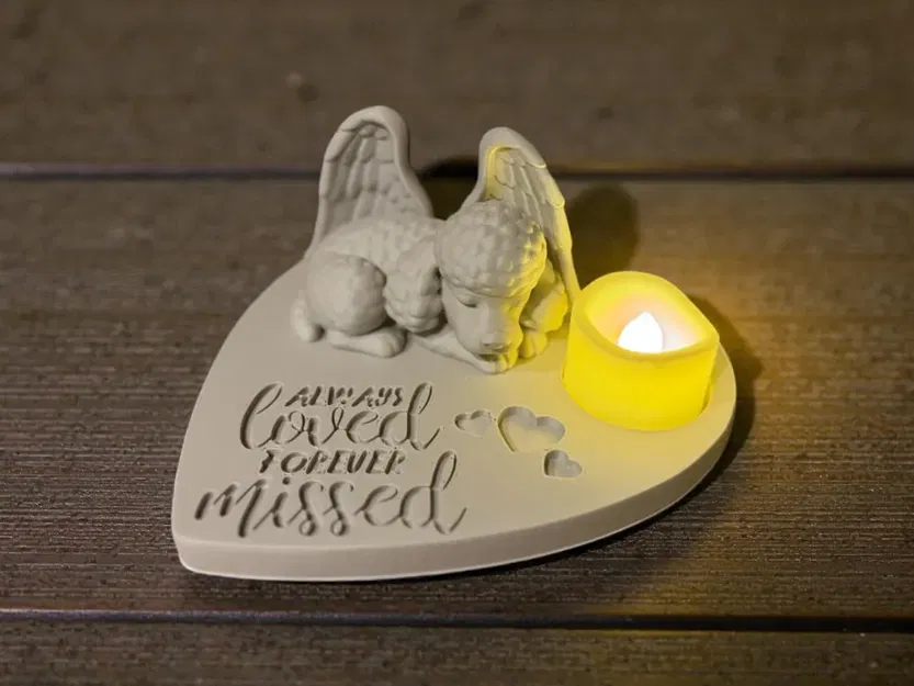 Tượng Tưởng Niệm Poodle Thiên Thần - Always Loved Forever Missed - Image 1