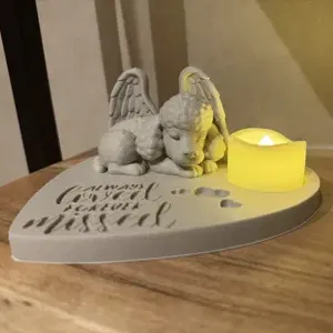 Tượng Tưởng Niệm Poodle Thiên Thần - Always Loved Forever Missed