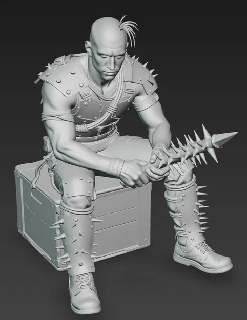 Mô hình chiến binh Mad Max Warrior 15 in 3D phong cách tận thế - Image 2