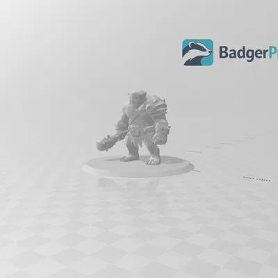 Mô hình Ogre chiến binh in 3D cho game RPG cực ấn tượng