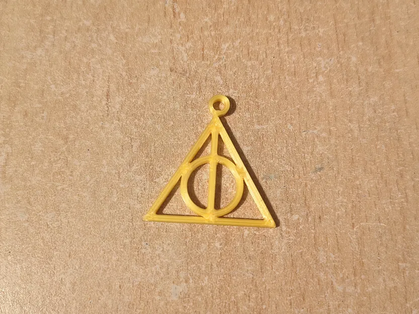 Mặt dây chuyền Bảo bối Tử thần Harry Potter in 3D độc đáo - Image 1