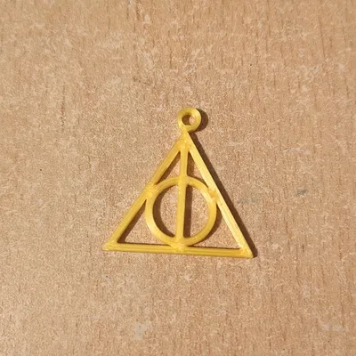 Mặt dây chuyền Bảo bối Tử thần Harry Potter in 3D độc đáo