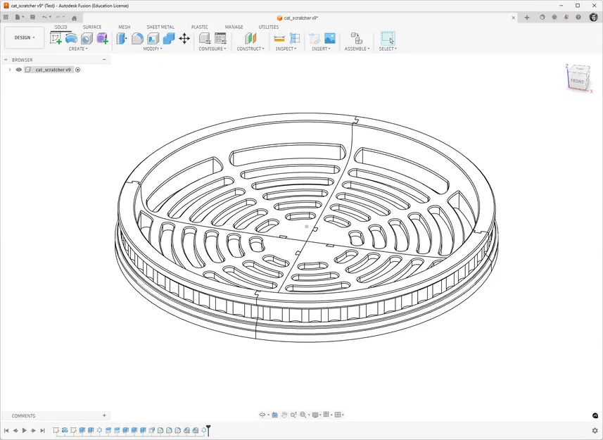 Khay Cào Móng Cho Mèo Phong Cách Cổ Điển Doric (340mm) - Image 2