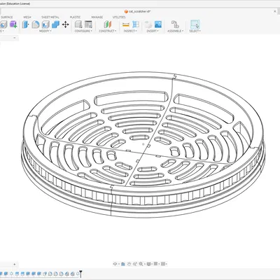 Khay Cào Móng Cho Mèo Phong Cách Cổ Điển Doric (340mm)