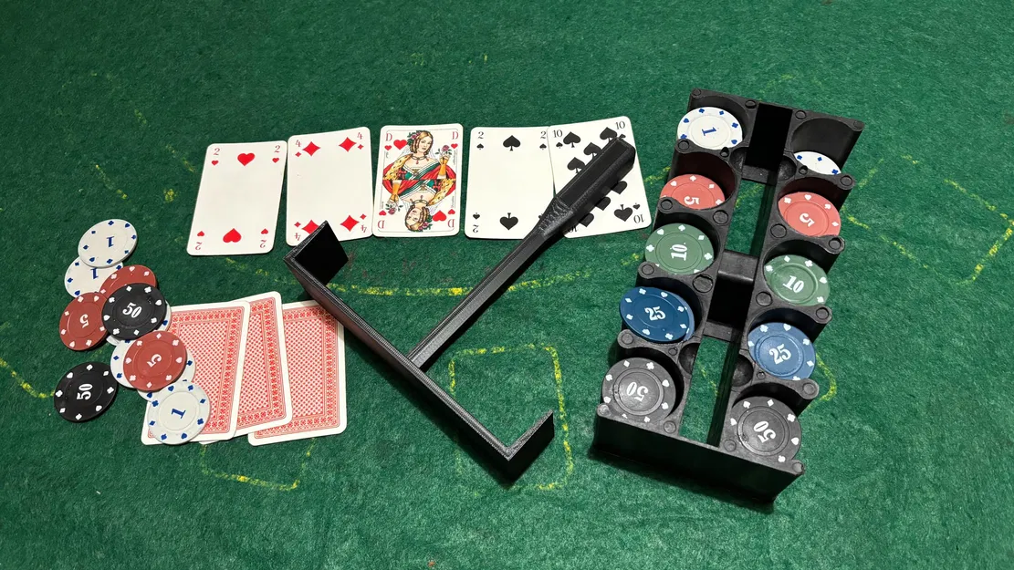 Cây gạt phỉnh Poker / Dealer Rake - Image 1