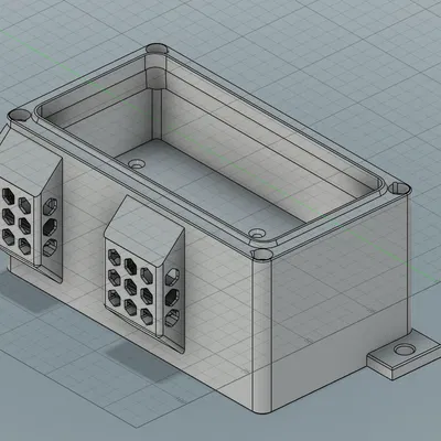 Đế quạt 5015 kèm nắp che khí xả