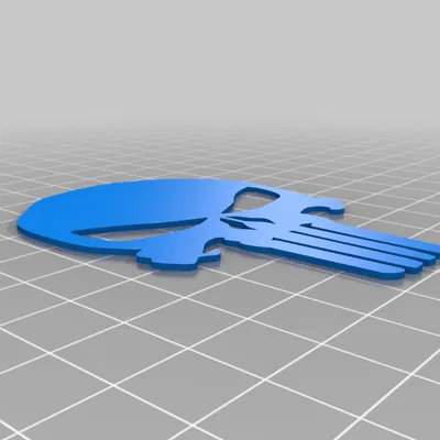 Mẫu in 3D khuôn stencil Punisher - Tùy chỉnh kích thước cực dễ