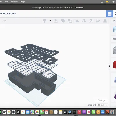 Mô hình hộp đèn trang trí Grand Theft Auto (GTA) in 3D chất lượng