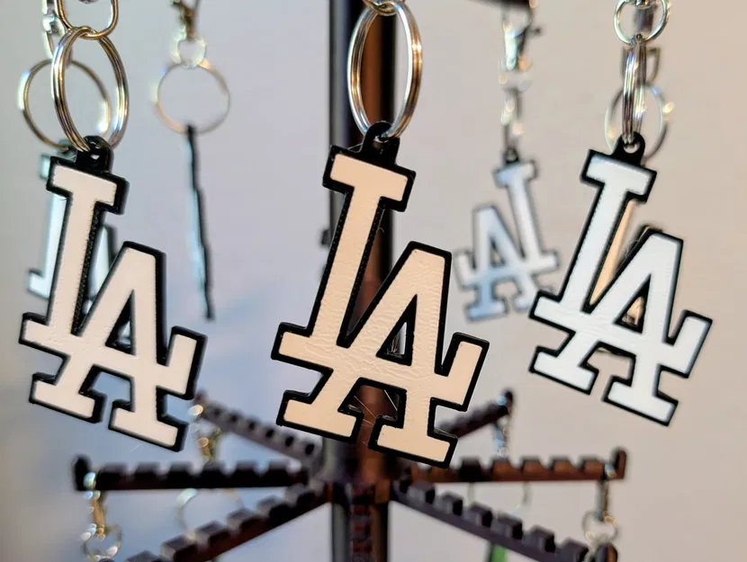 Móc khóa logo LA - File in sẵn sàng để kinh doanh - Image 1