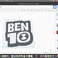 Mô hình hộp đèn Ben 10 trang trí (Ben 10 Logo Lightbox) 3D Printing - Thumbnail 1