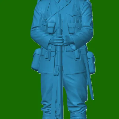 Mô hình lính bộ binh Anh Thế chiến thứ nhất (WW1) để in 3D