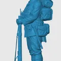 Mô hình lính bộ binh Anh Thế chiến thứ nhất (WW1) để in 3D - Thumbnail 2