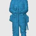 Mô hình lính bộ binh Anh Thế chiến thứ nhất (WW1) để in 3D - Thumbnail 3