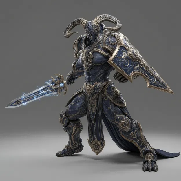 Mô hình Chiến binh Thần thoại (Mythical Creature 1) in 3D ấn tượng - Image 1